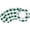 Plaids Dark Green & White, variant on ANHXN Cotton Buffalo Check Round Placemat, Friendly Fabric Handcrafted Machine Washable Indoor & Outdoor Tablemat