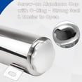 thumbnail image 5 of YIUIY 3 * 10 In Radiator Coolant Overflow Puke Tank Polished Stainless Steel Coolant Catch Can with Twist Cap 32 Oz Universal, 5 of 5