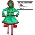 thumbnail image 2 of Amscan Green Sassy Elf Women's Halloween Fancy-Dress Costume for Adult, Plus L, 2 of 2