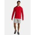 thumbnail image 2 of Athletic Works Men's & Big Men's Active Mesh Long Sleeve Hoodie, Sizes S-3XL, 2 of 5