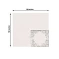 thumbnail image 3 of Efavormart 20 Pack White Soft Paper Beverage Napkins with Silver Foil Lace Design, 3 Ply European Style Wedding Cocktail Napkins - 18 GSM, 3 of 5