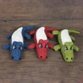 thumbnail image 5 of Limei No Stuffing Squeaky Dog Toy, No Stuffless Crinkle Dog Toy, Puppy Chew Toys, Sturdy Dog Toys , Red Cute Crocodilian, 5 of 7