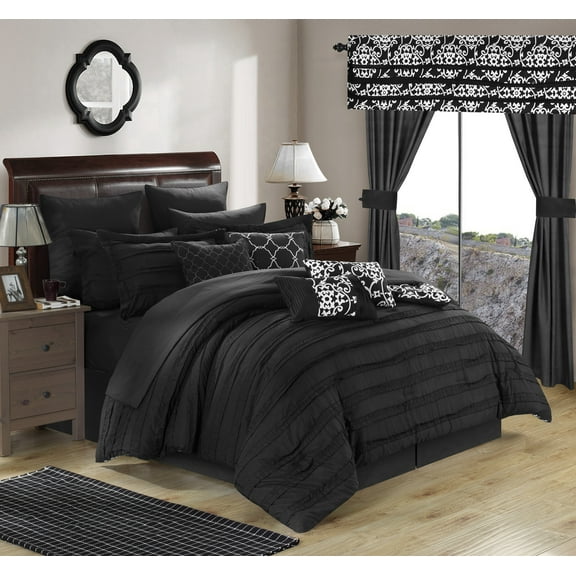 Chic Home Olivier 24 Piece Reversible Bed in a Bag, Queen