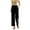 Black, variant on DeHolifer Pants for Women Cotton Linen Summer Casual Baggy Comfy Wide Leg Trousers Lounge Pants with Pocket Green M