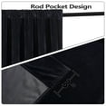 thumbnail image 2 of 2 Pcs Velvet Curtains Panels, Soft Luxury Rod Pocket Shade Curtain Drapes Home Decor, 2 of 9