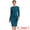 Lake Blue, variant on DARING DIVA Bodycon Round Neck 3/4 Sleeve Peplum Wear Sheath Dress S Dark Brown