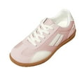 thumbnail image 2 of Women's Fashion Sneakers Trendy Stylish Low Top Classic Retro Casual Ladies Comfortable Running Walking Shoes(Color:Light Pink,Size:6.5), 2 of 9