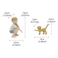 thumbnail image 3 of Decoración De Niño Y Gato Para El Hogar. Estatuilla De Mesa. Adornos. Recuerdo De Gato. Artesanía De Resina., 3 of 7