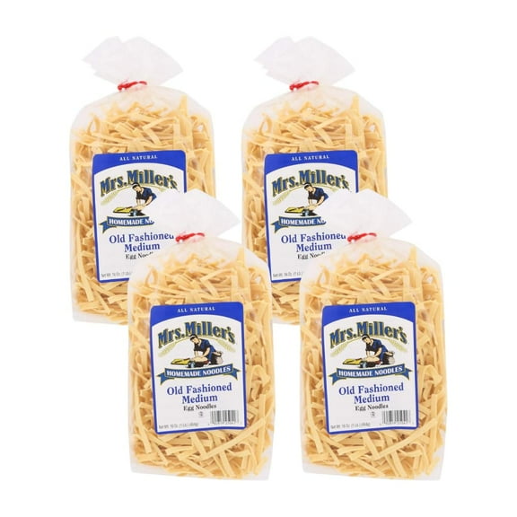 's Old Fashioned Egg Noodles, Medium 16 Ounce (Pack of 4)