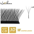thumbnail image 1 of Extensiones de pestañas NATUHANA en forma de W, volumen 4D 5D, ventiladores de volumen prefabricados, pestañas en forma de W, pestañas postizas suaves naturales para maquillaje, 1 of 5