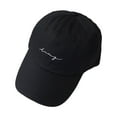 thumbnail image 4 of PMVFHDE Women's Basic Solid Color Classic Soft Top Sun Baseball Cap Black, 4 of 4