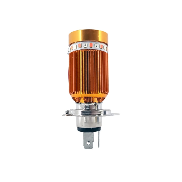 Foco LED H4 Moto 12V 10W con Estrobo y Ojo Ángel 1000Lm