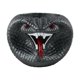 thumbnail image 1 of Maceta de resina con forma de serpiente, decorativa para plantas de interior. Gris, 1 of 9