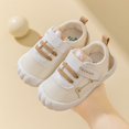 thumbnail image 2 of kamemir Shoes Baby Boys Girls Shoes PU Leather Soft Rubber Sole Sneakers Anti-Slip Toddler Ankle Boots Walking Shoes(Khaki,4), 2 of 5