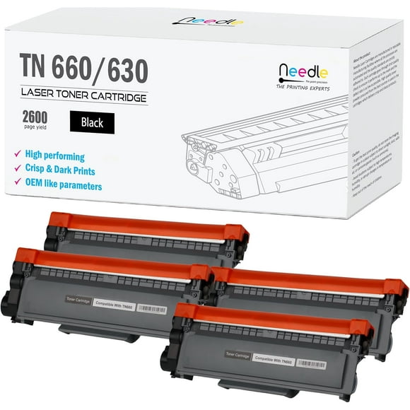 UTAH-(4 Pack) TN 660/630 TN660/TN630 Toner Cartridge Compatible with Brother HL-L2300D HL-L2340DW HL-L2380DW DCP-L2520DW DCP-L2540DW MFC-L2720DW MFC-L2700DW Printers