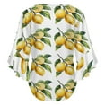 thumbnail image 6 of Lemon Branch Women's V-Neck Blouse With 3/4 Ruffled Bell Sleeves Casual Top Ladies Blouses, 6 of 7