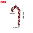 thumbnail image 1 of Bastón de caramelo rojo y blanco de gran tamaño, adornos navideños para el hogar, regalos de Navidad, Feliz Año Nuevo 2023, 2024, 1 of 4