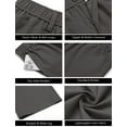 thumbnail image 5 of COOFANDY Men's Cotton Linen Yoga Pants Lightweight Straight Leg Pants Casual Vacation Beach Wedding Dress Trousers, 5 of 9