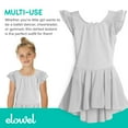 thumbnail image 6 of Elowel Girls Leotard Toddlers Dress for Gymnastics Dance Ballet Baby White Size 2-4, 6 of 7