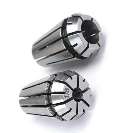

2pcs ER11 1/4 + 1/8 Inch Spring Collet Set for CNC Milling Lathe Tool