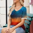 thumbnail image 4 of JMKQLZ T-shirt Décontracté à Manches Courtes Col en V pour Femmes Printemps et Été 2025, 4 of 8