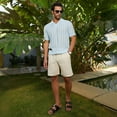 thumbnail image 3 of Duo-Striped Relaxed Polo T-Shirt, 3 of 8