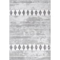 thumbnail image 4 of nuLOOM Tinsley Faded Geometric Banded Area Rug, 3' x 5', Harper Grey, 4 of 5
