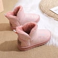 thumbnail image 5 of Kids Boys Girls Snow Boots Slip On Ankle Booties Waterproof Faux Fur Lined for Children Outdoor Winter Shoes, 5 of 5