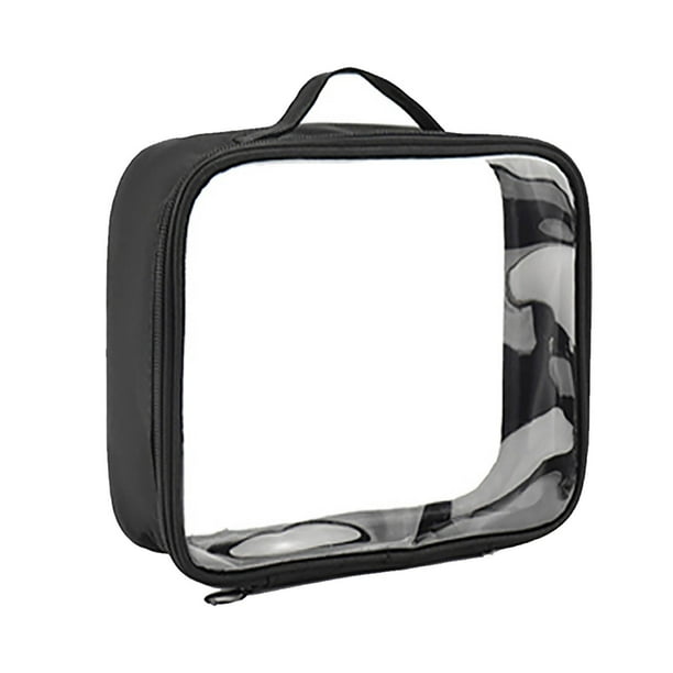 Neceser de viaje transparente de ABS, bolsa impermeable para maquillaje y artículos de aseo, portátil y multiusos, ideal para el hogar, la oficina, el camping o como regalo para mujeres