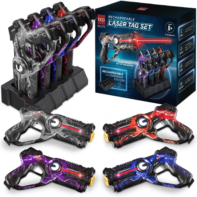 Laser Tag Blasters Best Choice Products, juego de 4 unidades recargables