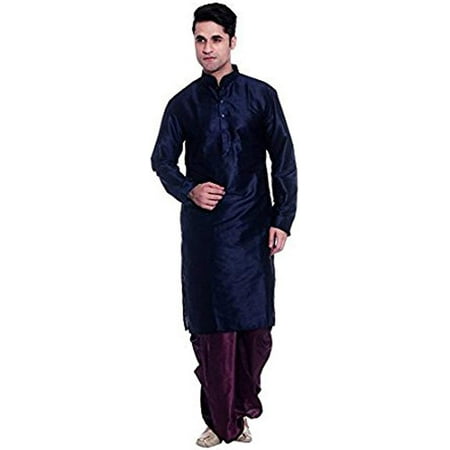 

Royal Kurta Mens Silk Blend Dhoti Kurta