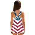 thumbnail image 2 of Xixirimido Vintage American Flag Print One Piece Swimsuit for Girls Sleeveless Swim Dress Girls Modest Bathing Suit Skirted Swimwear with Built-in Shorts UPF 50+, 10-11 Years, 2 of 7