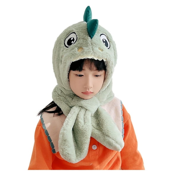 Edvintorg Kids Girls&Boys Winter Hats Cute Cartoon Thick Hat Protectors Warm Plush Hat Antlers Cap Casquette Enfant