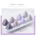thumbnail image 2 of Makeup Sponge Set，Dry and wet use 3D Beauty Egg For Makeup-8PCS (Purple Grapes), 2 of 7