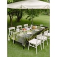 thumbnail image 4 of Outdoor Tablecloth with Umbrella Hole for Patio/Picnic/Party/Camping, Ancient Tree Waterproof Table Cloth Rectangle Table Cover Washable, Zen Mystical Green Lush Forest Nature (60"x 120"), 4 of 9