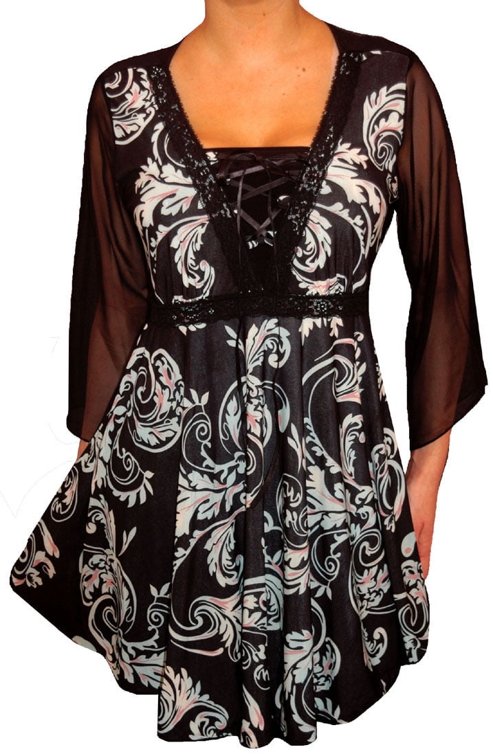 aqua blue plus size tops