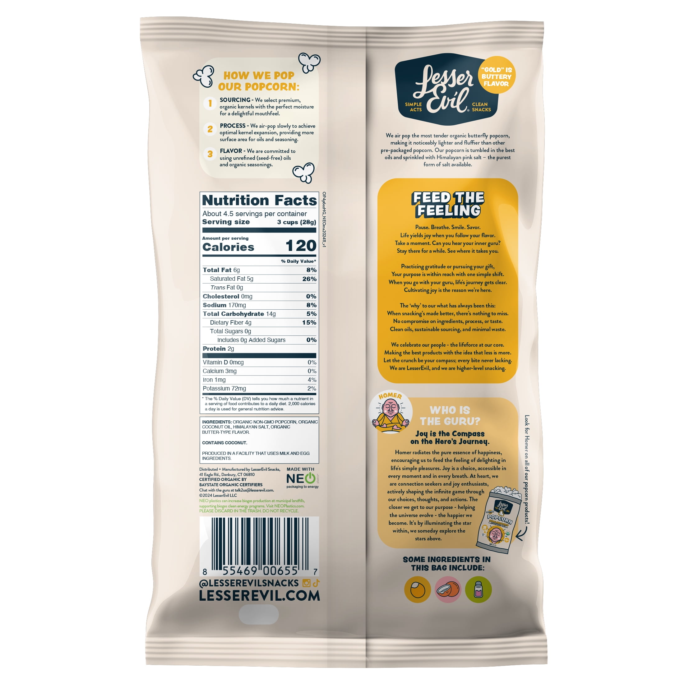 Organic Himalayan Gold Popcorn