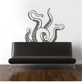 thumbnail image 2 of Tangled Sea Creature Art for Bedroom Wall Decoration - Tentacles From Octopus Black and White Artwork Design for Living Room Vinyl Wall Decal - 28" x 22", 2 of 5