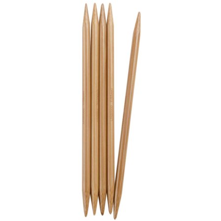 UPC: 0812208021943 | ChiaoGoo Bamboo Double Point Knitting Needles  6  (15 cm)  Patina  US-2.5 (3 mm)