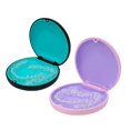 thumbnail image 1 of Retainer Case,Cute Slim Aligner Case Compatible with Invisalign,Customized Magnetic Closure Orthodontic Retainer Box (1PC Pink Purple + 1PC Black Cyan), 1 of 6