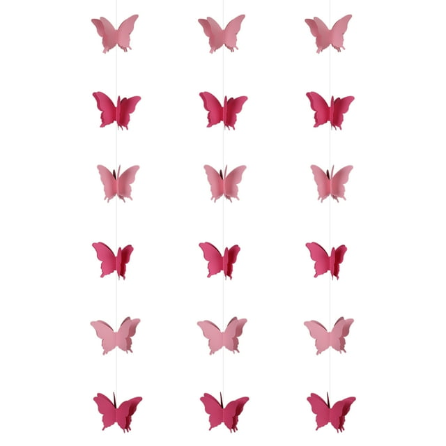 fastboy Colorful Butterfly 3D Paper Flower Hanging Decoration