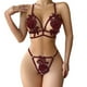 thumbnail image 1 of Gibobby Lenceria mujer sexy Conjunto De Lencería Erótica Ropa Interior Sexy para Mujeres Encaje Mujeres Lencería Cuello en V Ropa de Dormir(RD2, M), 1 of 5