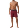 thumbnail image 2 of INSPIRE CHIC Men's Contrast Color Elastic Waist Lining Surfing Drawstring Swimming Shorts 28 Red, 2 of 6