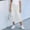White, variant on OGLCCG Capri Jeans for Girls Teens Casual Summer Drawstring Elastic Waist Straight Leg Cropped Denim Pants Stretch Pull on Jean Pants 4-15 Years