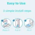 thumbnail image 5 of Diaper Pail Refills Bags with 30 Bags Compatible with Genie Easy Roll Signature and Platinum Diaper Pails, 7-Layer Odor-Barrier Technology-2 Packs, 5 of 7