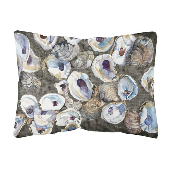 Carolines Treasures 8789PW1216 Oysters Canvas Fabric Decorative Pillow, 12H x16W, multicolor