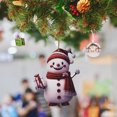 thumbnail image 4 of Muñeco de nieve navideño de dibujos animados para colgar en el coche, árbol de Navidad, decoración del hogar, ventana, pared, sala de estar, 1 pieza, 4 of 6