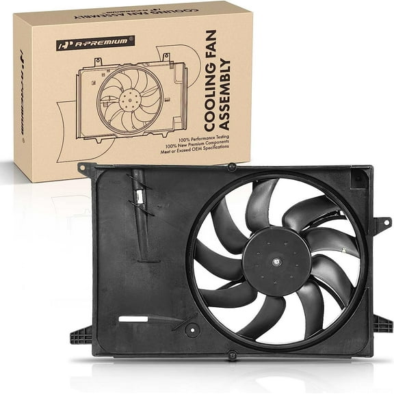 A-Premium Engine Radiator Cooling Fan Assembly Compatible with Chevrolet Spark 2016-2022, L4 1.4L, Replace# 42426778
