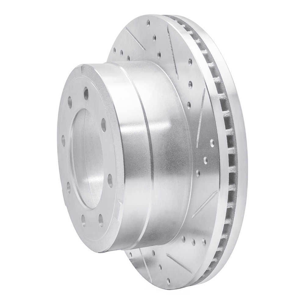 Dynamic Friction Company 631-54227R DFC Brake Rotor - Drilled And Slotted - Silver