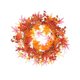 thumbnail image 1 of Corona decorativa para festivales, corona de hojas de arce artificiales, corona de hojas de arce y girasol., 1 of 6